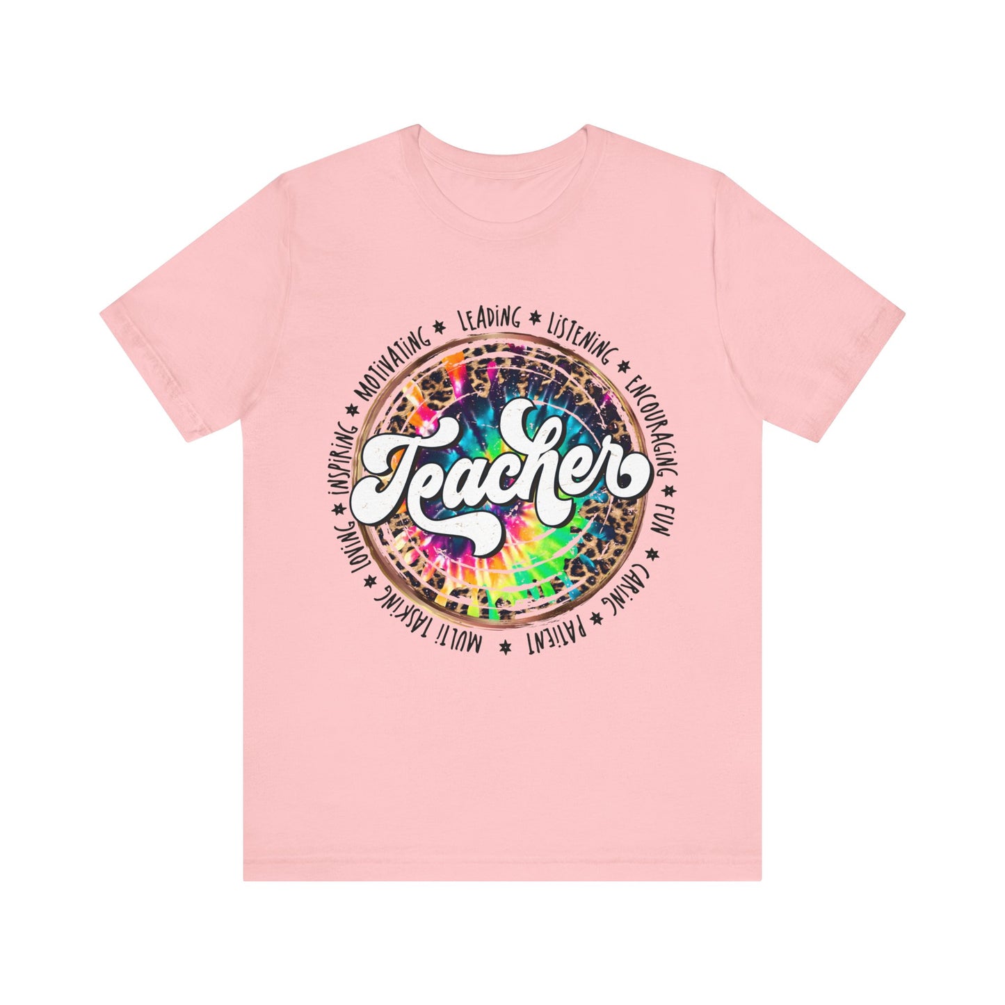 Leopard Tye Dye Teacher Tee