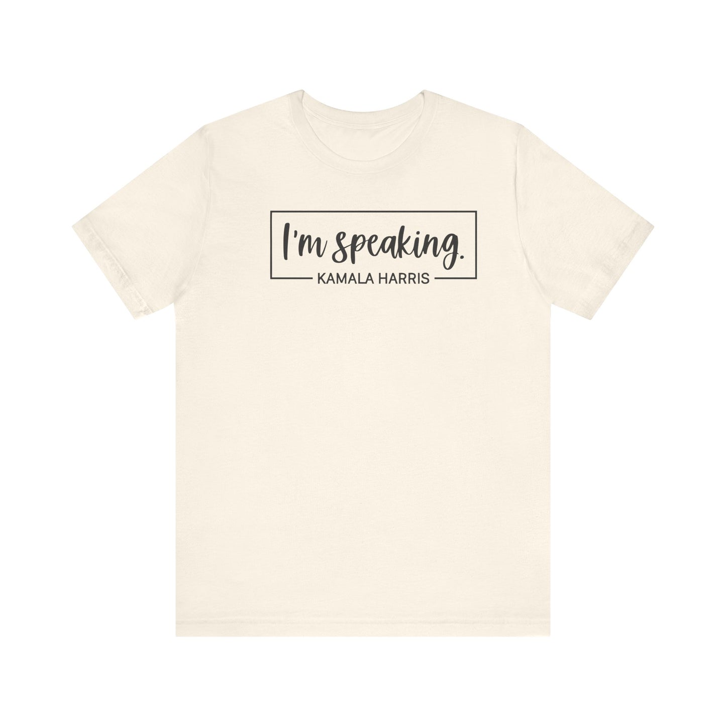 I'm speaking Tee