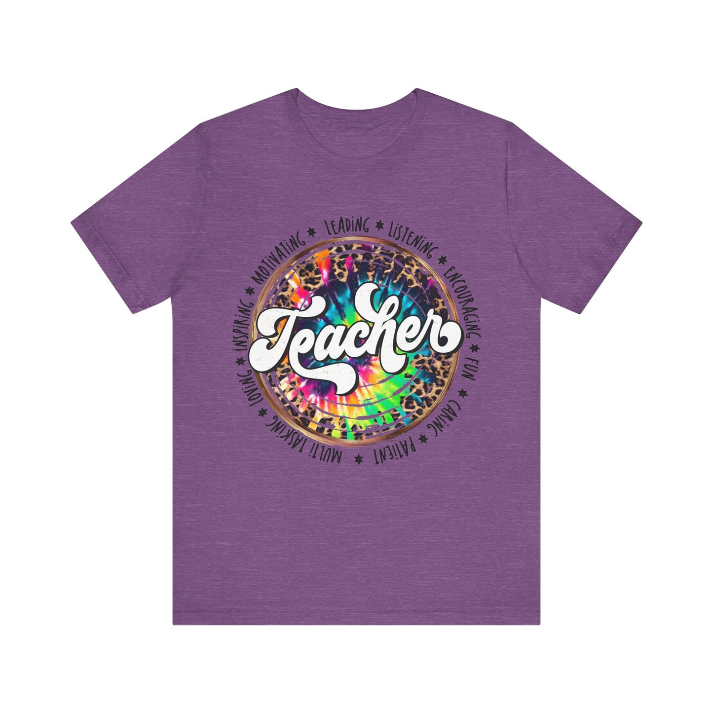 Leopard Tye Dye Teacher Tee