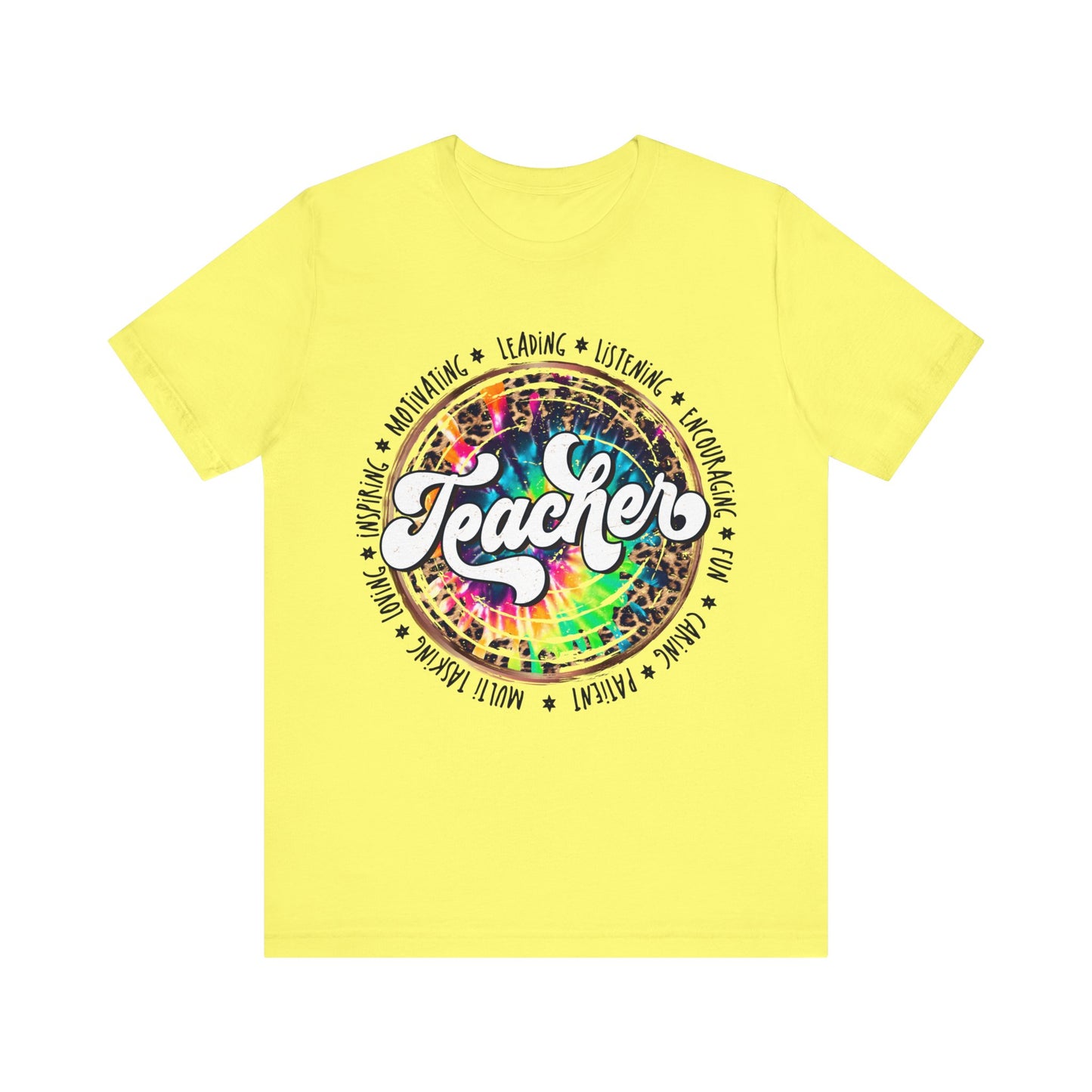 Leopard Tye Dye Teacher Tee