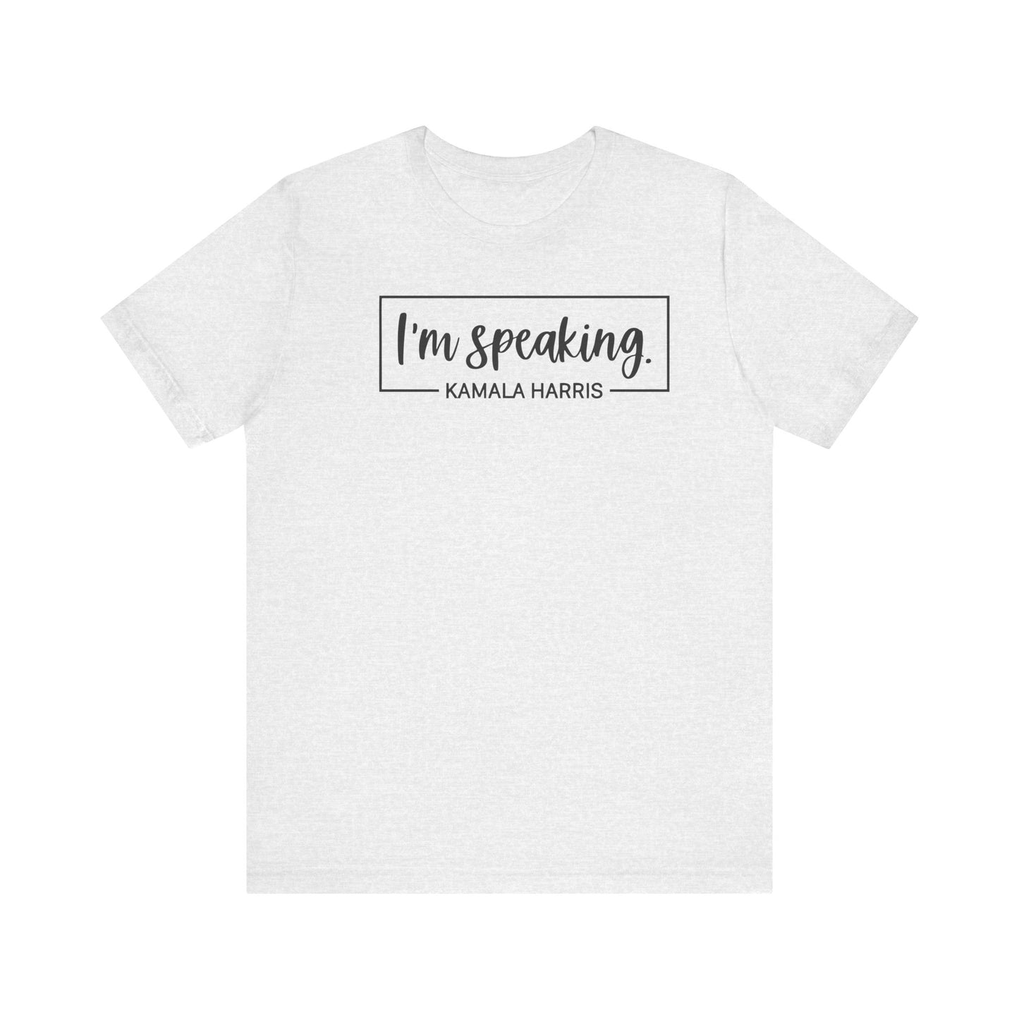 I'm speaking Tee