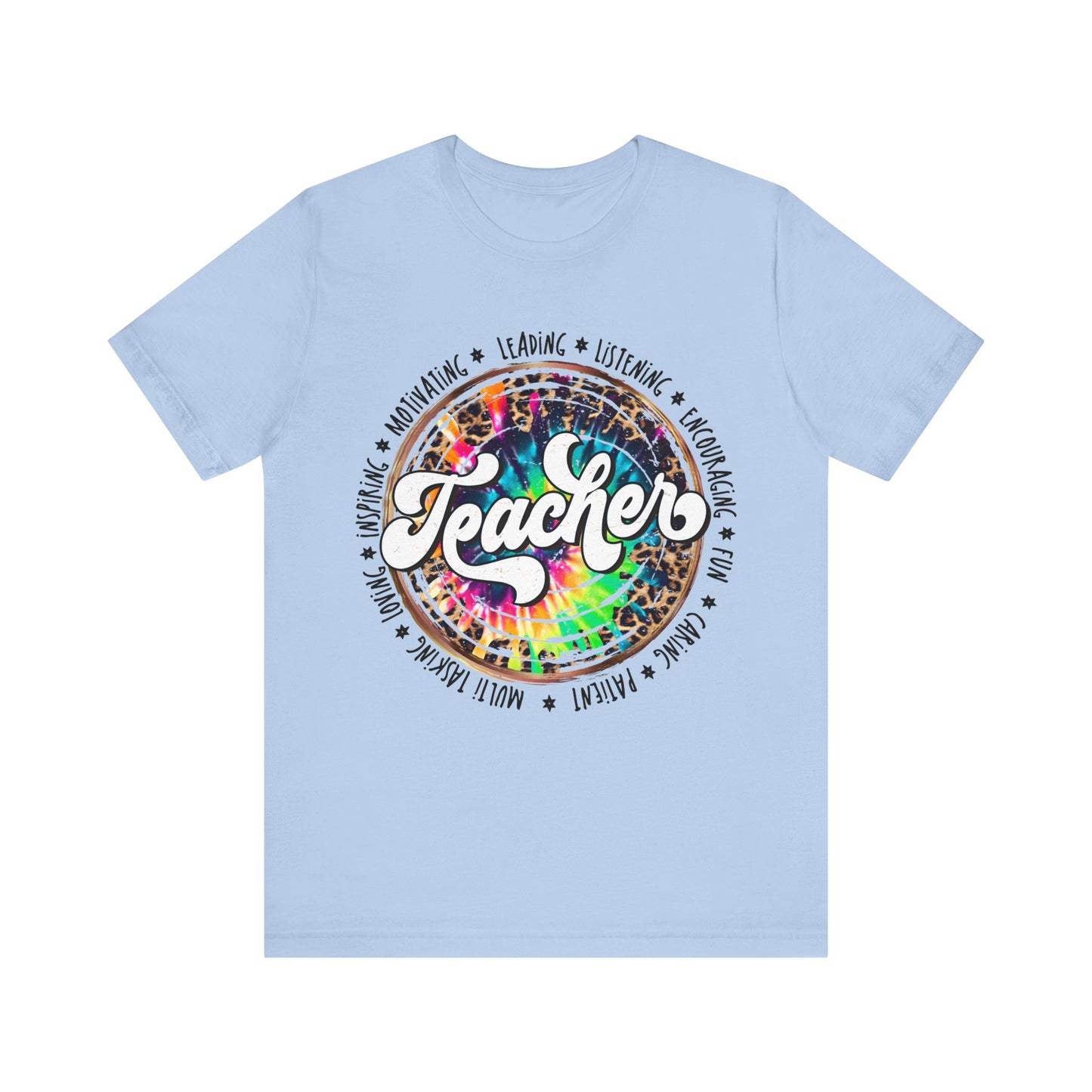 Leopard Tye Dye Teacher Tee