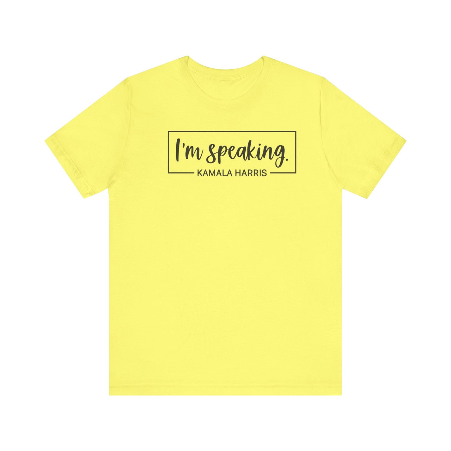 I'm speaking Tee