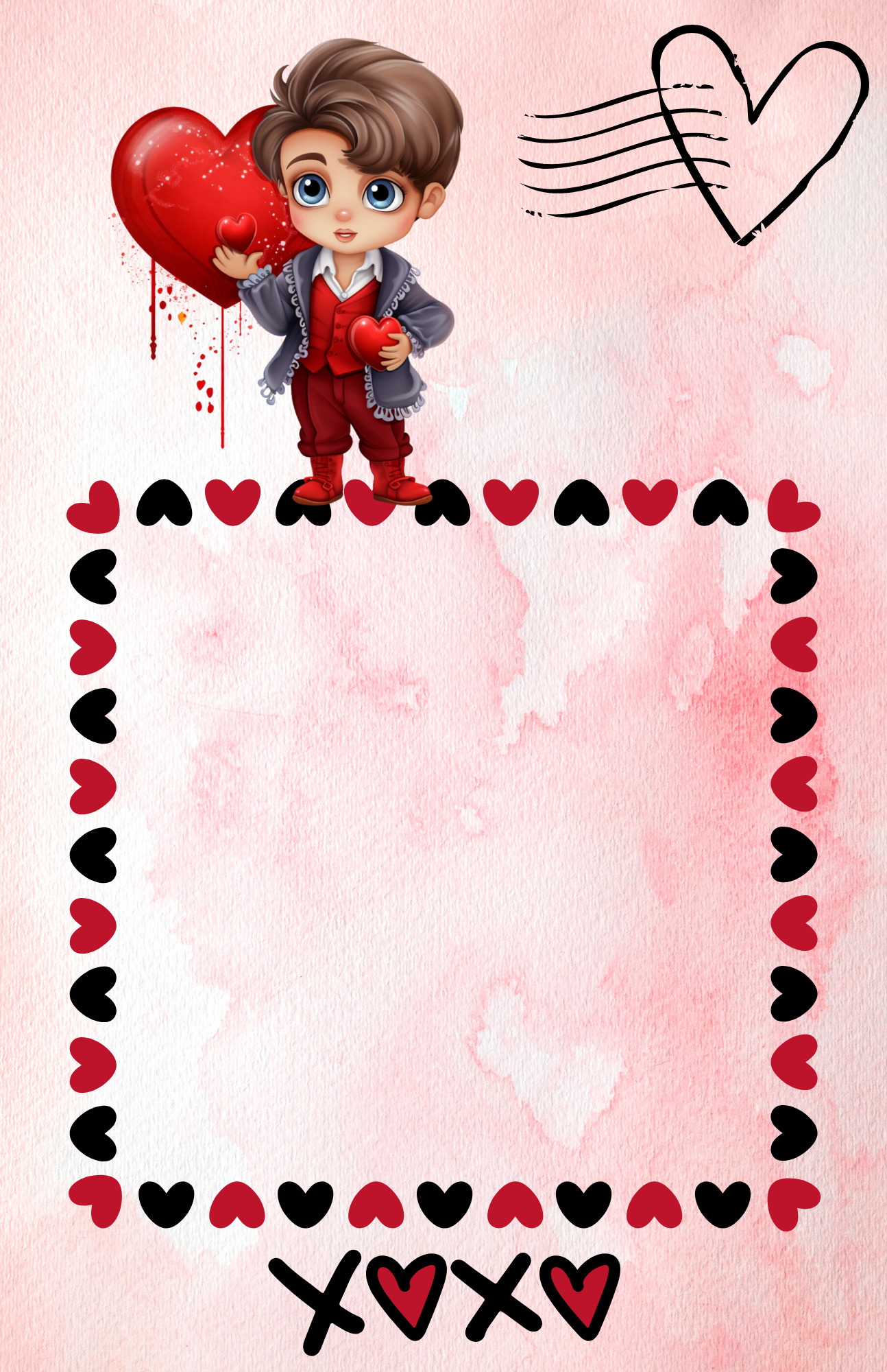 Giant Valentine's Day Snack Card