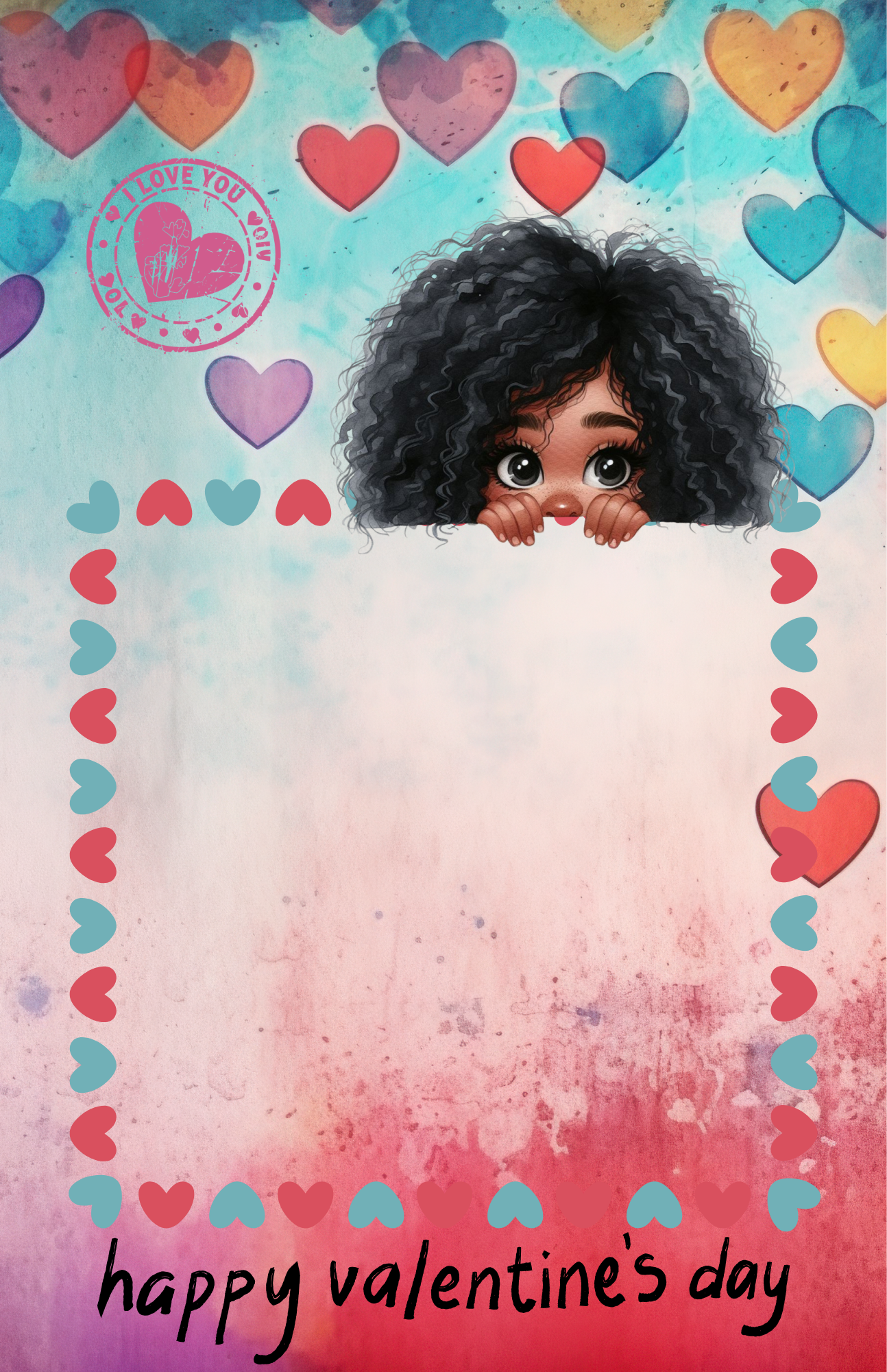 Giant Valentine's Day Snack Card