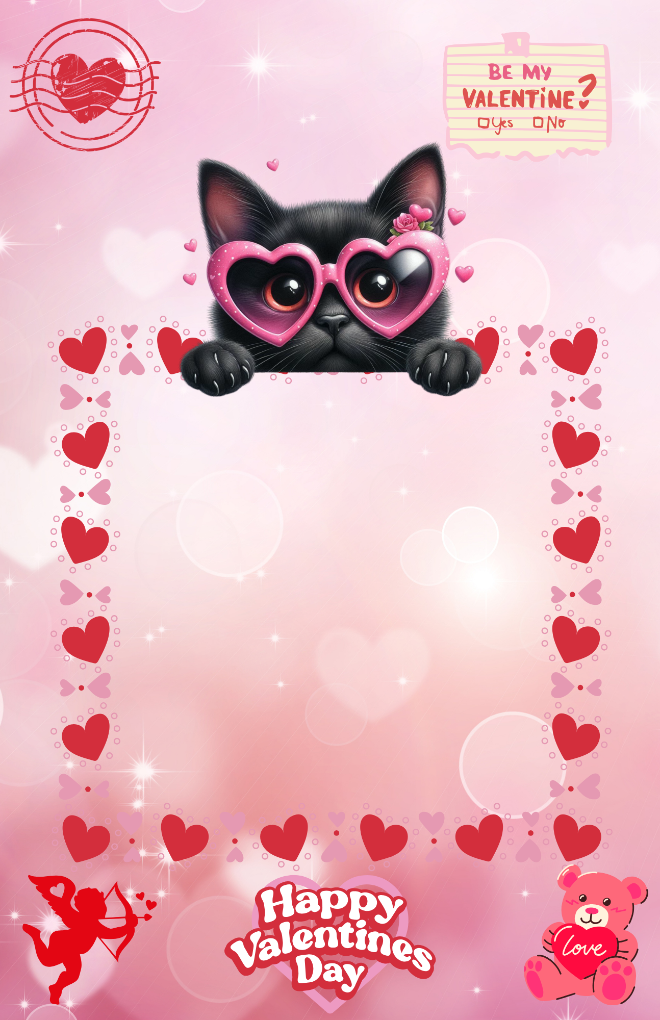 Giant Valentine's Day Snack Card