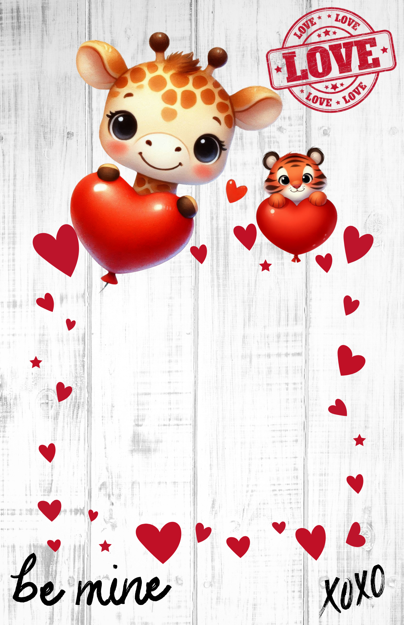 Giant Valentine's Day Snack Card