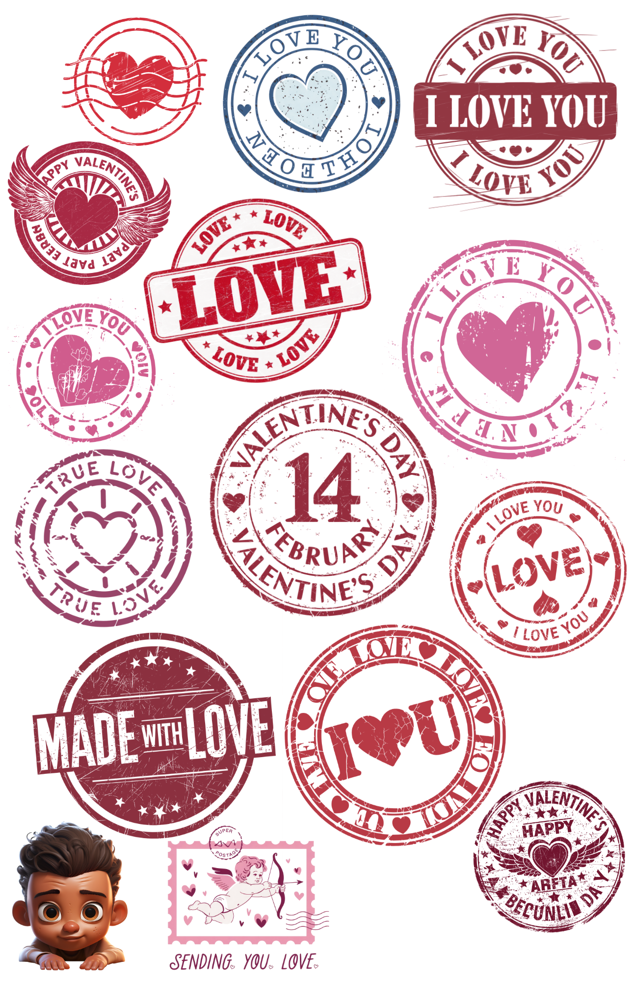 Giant Valentine's Day Snack Card