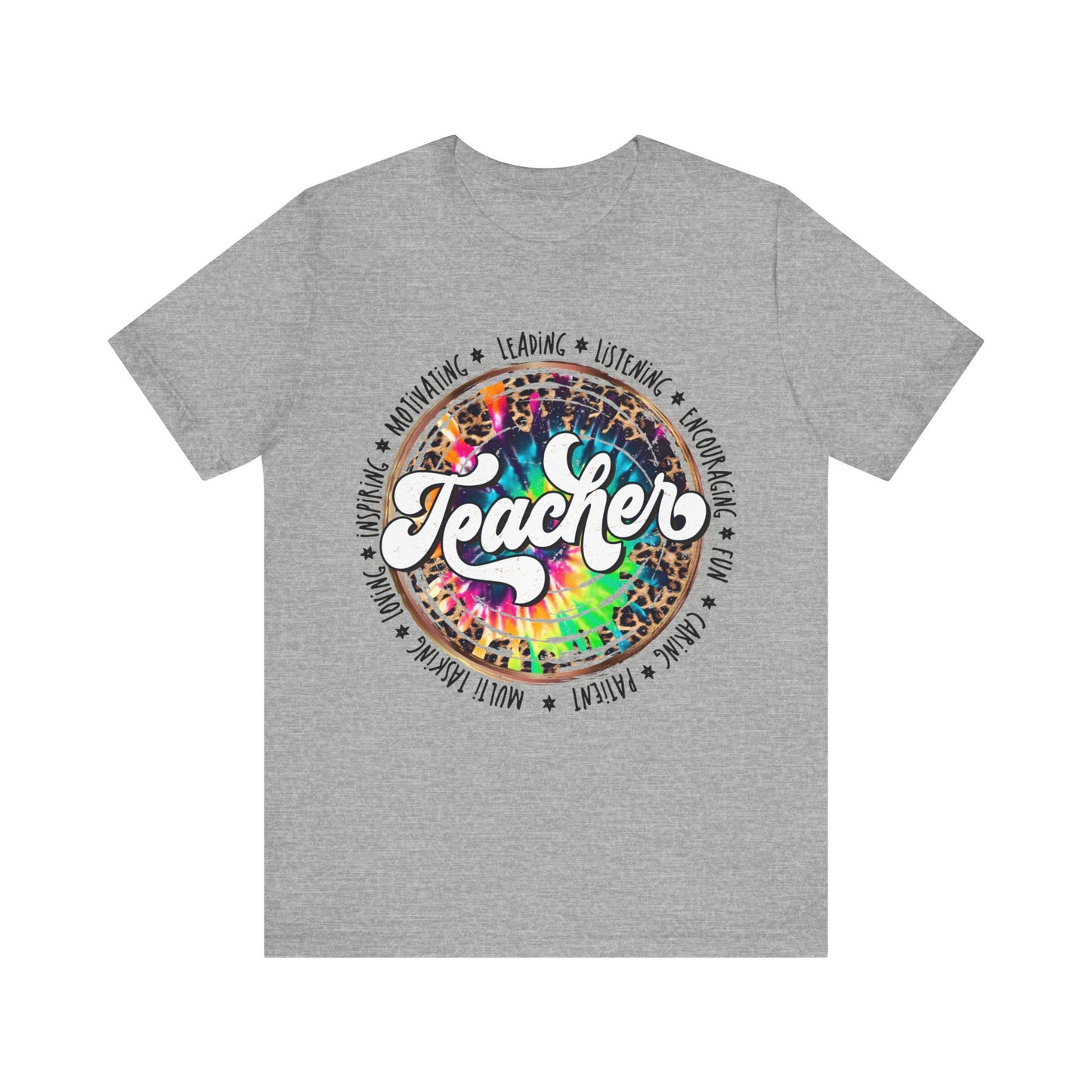 Leopard Tye Dye Teacher Tee