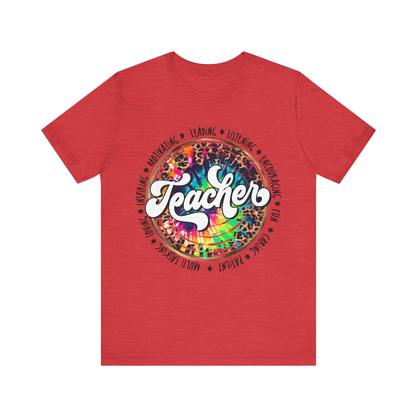 Leopard Tye Dye Teacher Tee