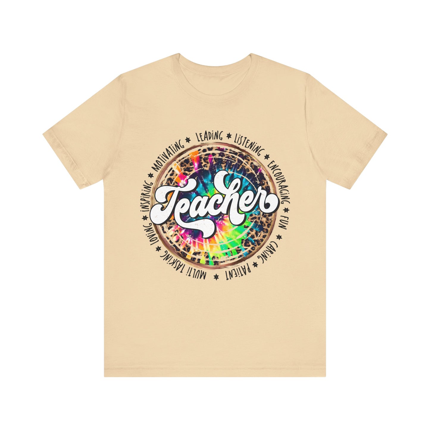 Leopard Tye Dye Teacher Tee