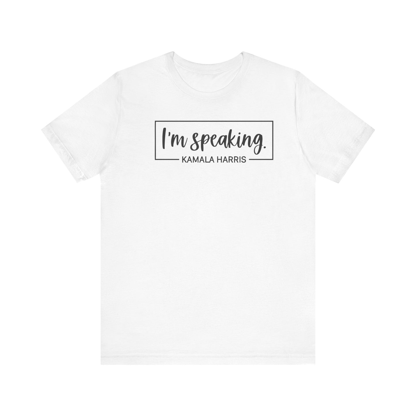 I'm speaking Tee