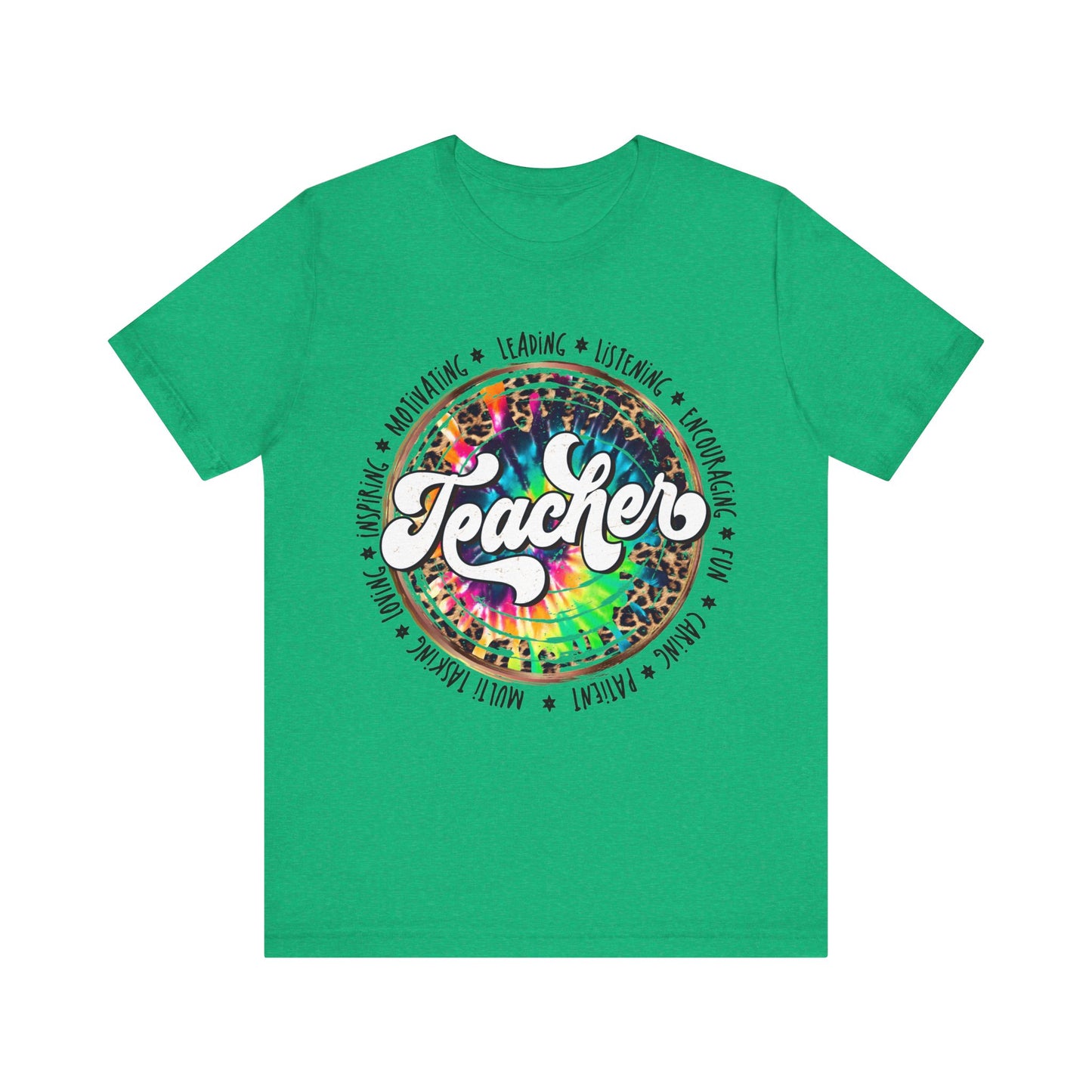 Leopard Tye Dye Teacher Tee