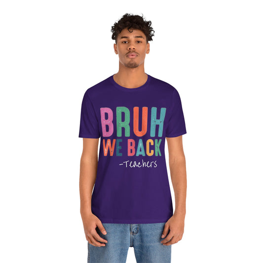 Retro Bruh We Back Tee Light Print