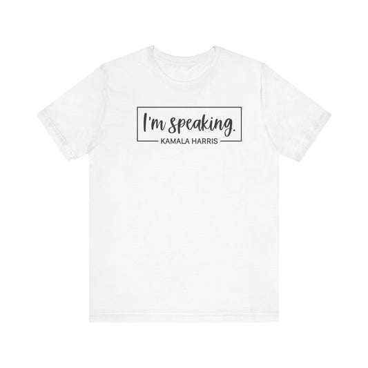I'm speaking Tee