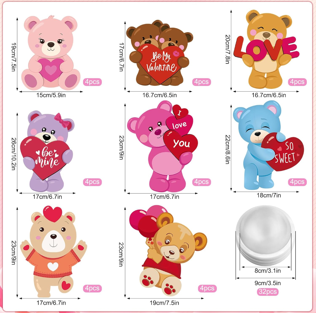 Valentine Bubble Packs